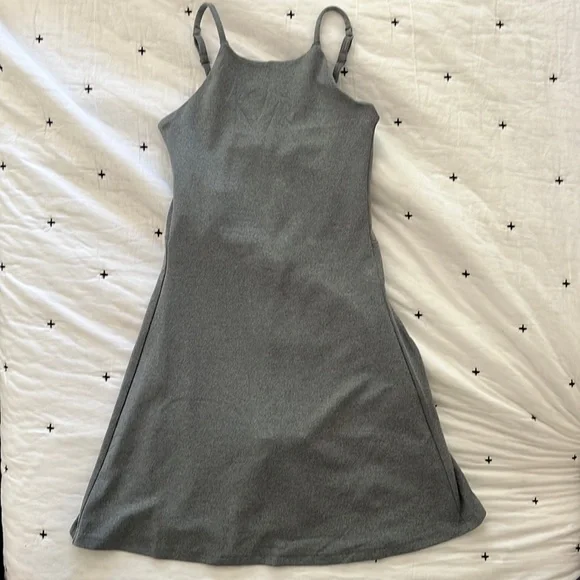 Girlfriend Collective Girlfriend Collective Gray Athletic Dress w/ Built Unitard / Xs | Sz: Xs | Color: Gray
